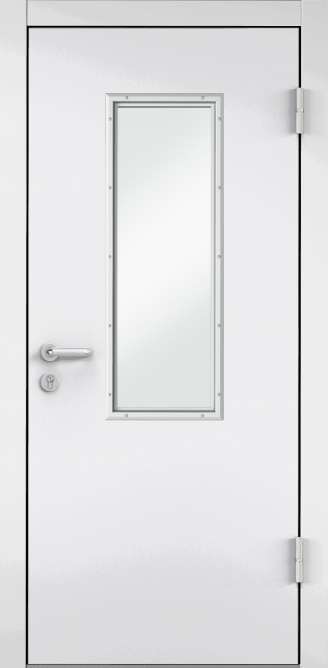 Дверь противопожарная EI 60, Порошково-полимерное покрытие, —, RAL 7035 серый в Ижевске